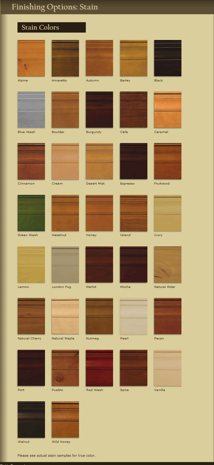 kitchen cabinets stain colors
